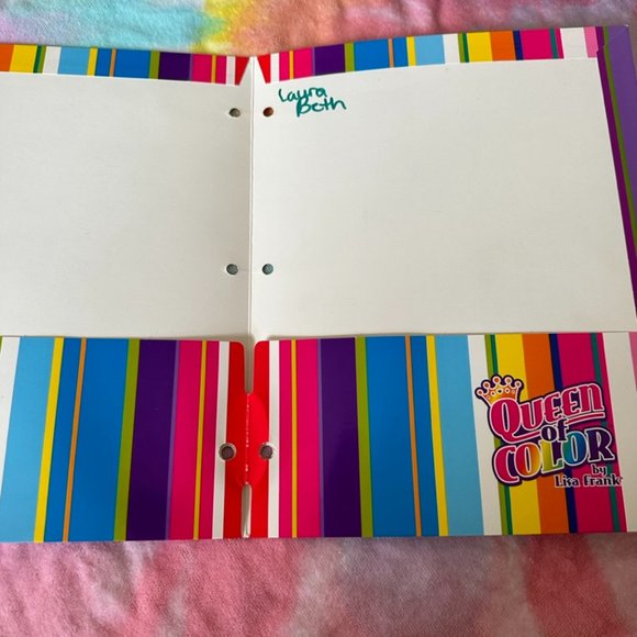 Lisa Frank Bundle Zip Up Binder Pouch Stickers Lollipop Chaser Dancing Dolphins - Picture 7 of 12